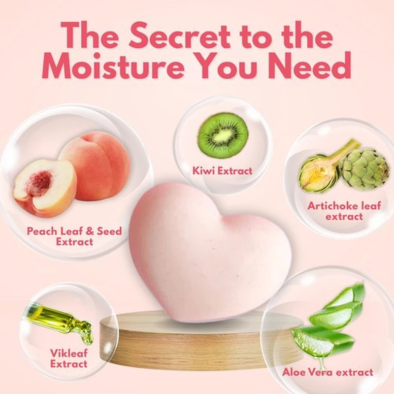 Pelican Soap 6EA Exfoliating Soap Bar for Women with Citric Acid, Aloe Extract & Jojoba Seed Oil, Natural Soap Bar for Men, Organic Bar Soap for Dark Spot Removal & Pore Cleansing Made in Japan PEACH