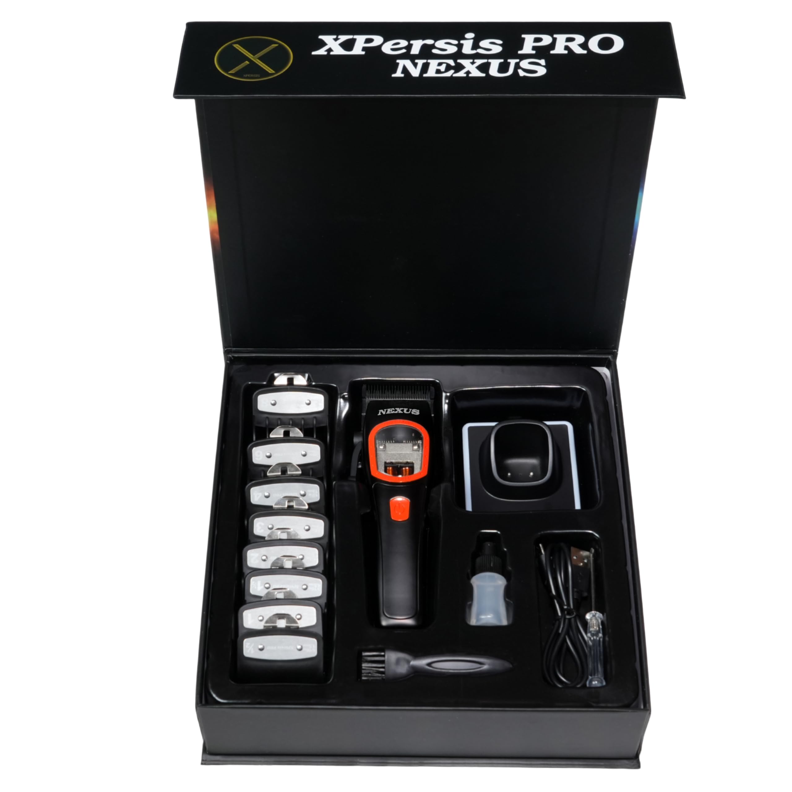 XPERSIS PRO Nexus Professional Barber Hair Clippers for Men Vector Motor Dual Coil 9000 RPM Low Vibration