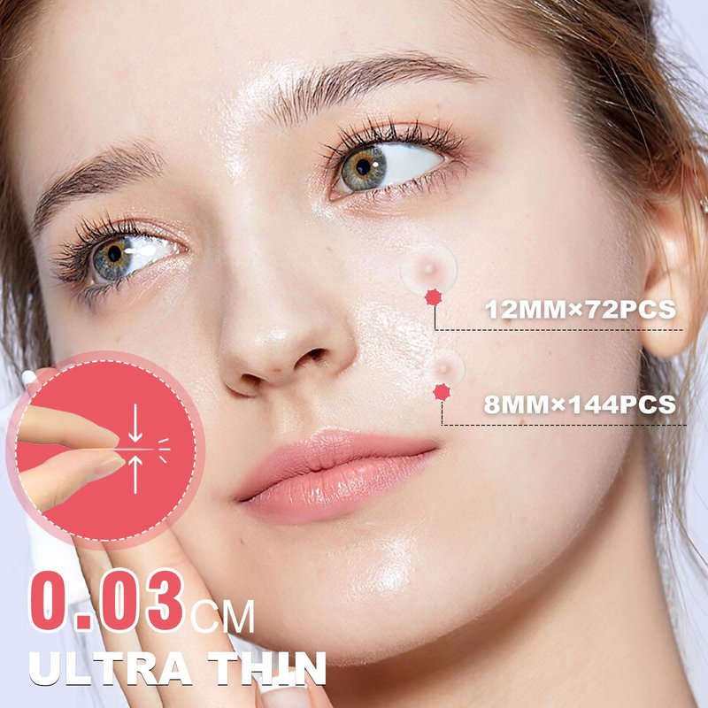 216 Counts Pimple Patches for Face, Hydrocolloid Acne Patches Zit Patches for Face Acne Spot Treatment Patch Cystic Acne Treatment Stickers Blemish Hydrocolloid Cover for all Skin Type