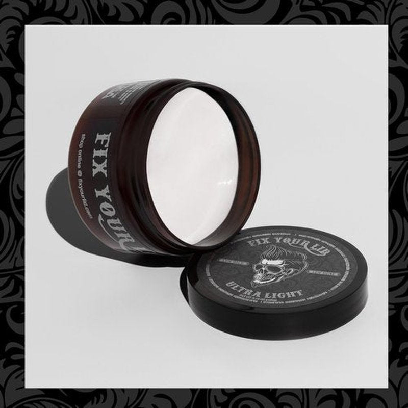 Fix Your Lid Ultra Light Pomade for Men - Water-Based Pomade with Low Hold and Low Shine - Match All Men’s Hair Types & Styles - Easy to Wash Out - 3.75 oz