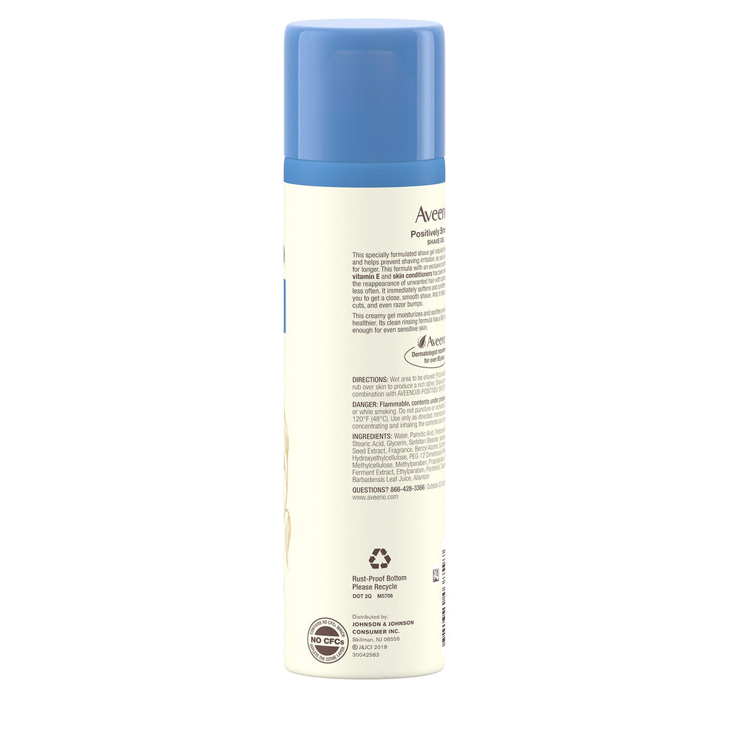 Aveeno - Active Naturals Positively Smooth Shave Gel with Natural Soy - 7 oz.