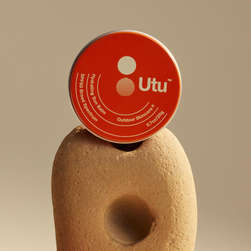 UTU - Hydrating Sun Balm Face & Lip Protector SPF 50 Mineral Sunscreen | Vitamin E, Snow Mushroom + Ceramide NP | Reef Safe, Cruelty Free, Broad Spectrum (20 g | 0.7 oz)
