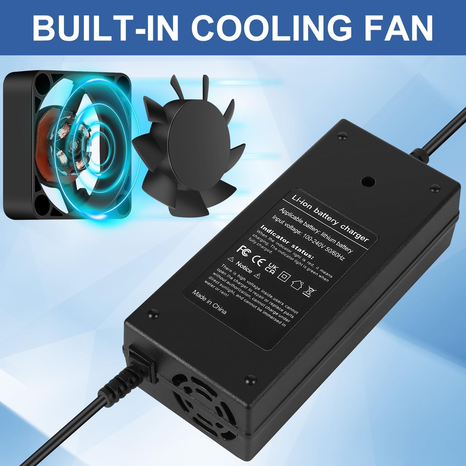 42V 2A Electric Scooter Charger 5 in1 Plugs for Bird,Gotrax,Segway,Pocket Mod, Sports Mod,Voyage,Ninebot,Apex,Glider, XR Elite, XR Ultra,Metro/Journey,Jetson Eris Pro/Ora Pro/Racer/Rhythm,Razor