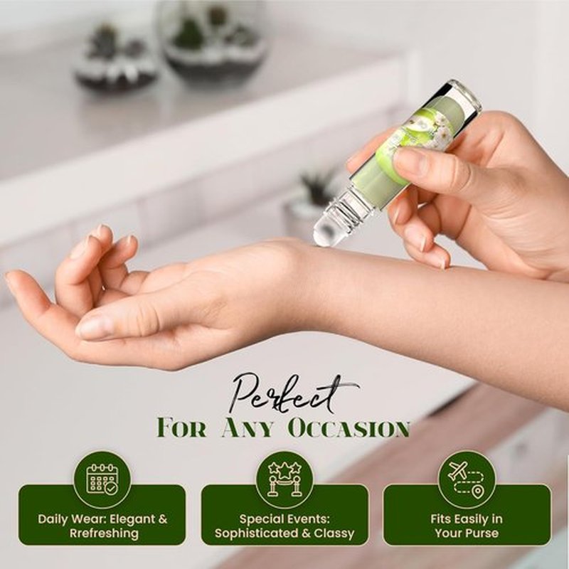 MOBETTER Fragrance Oils - Green Tea Pears & Blossoms Body Oil | Refreshing Scent for All-Day Wear