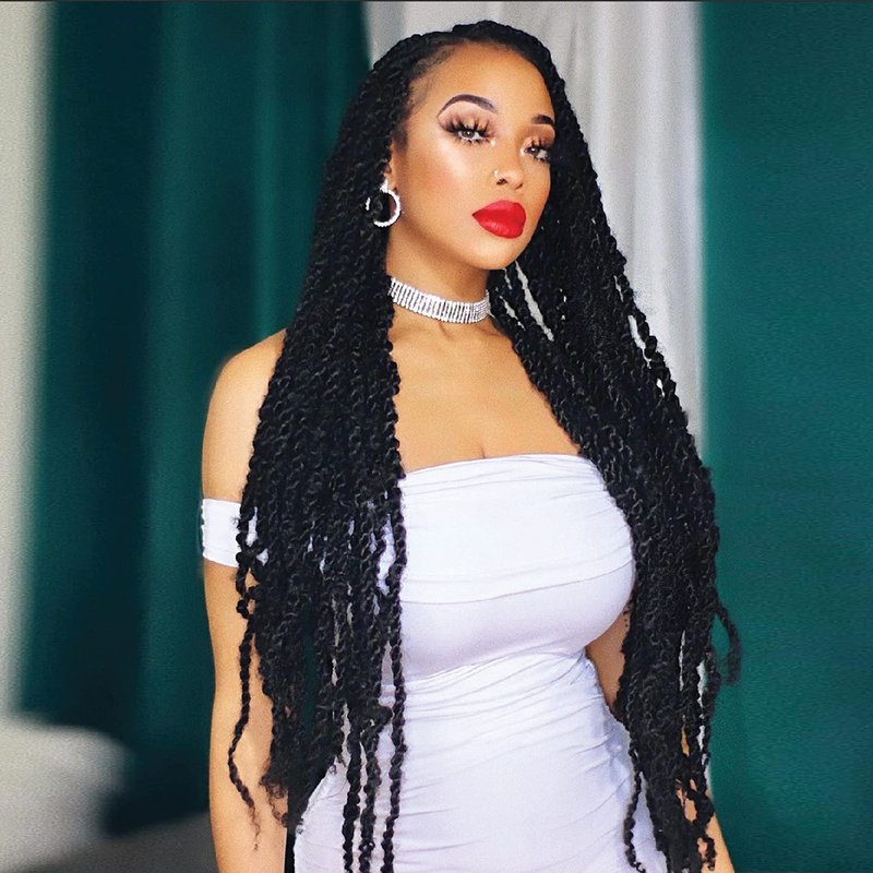 X-pression Braid Outre Crochet Braids X-Pression Twisted Up 3X Springy Afro Twist 24'' (1-pack, 2T4/30)