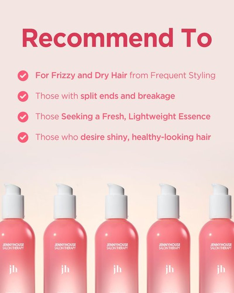 JENNYHOUSE Salon Therapy Damage Care Hair Oil Serum - Korean Beauty Hair Protection Nourishing - Frizz Control, Shine Treatment for Dry Hair - Floral Musk Scent - 3.38 fl.oz