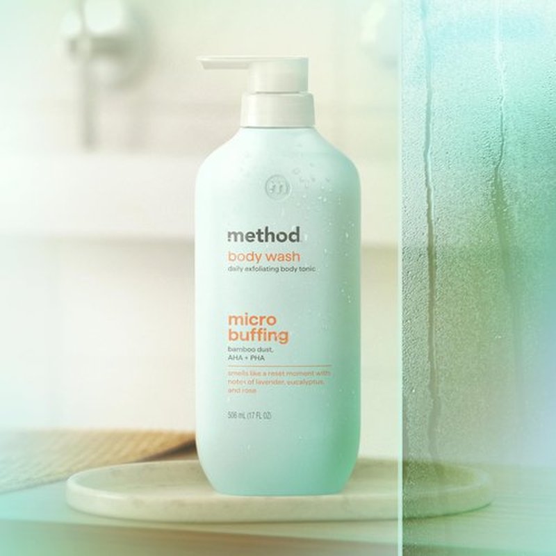 Method Body Wash, Daily Exfoliating Body Tonic - with notes of Lavender, Eucalyptus and Rose, 17 fl oz
