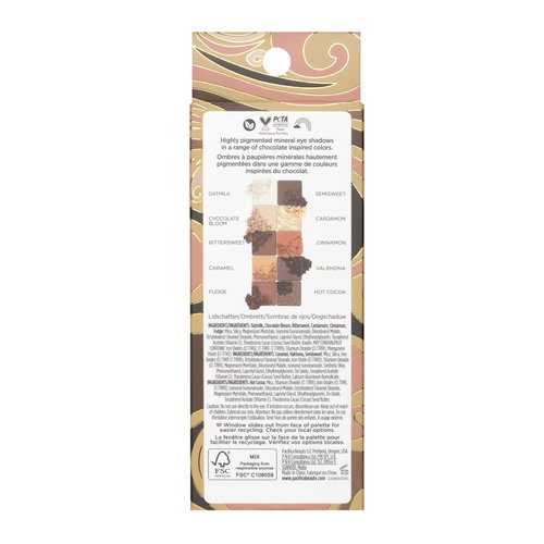 Pacifica, Eyeshadow Palette Cocoa Nudes, 1 Count
