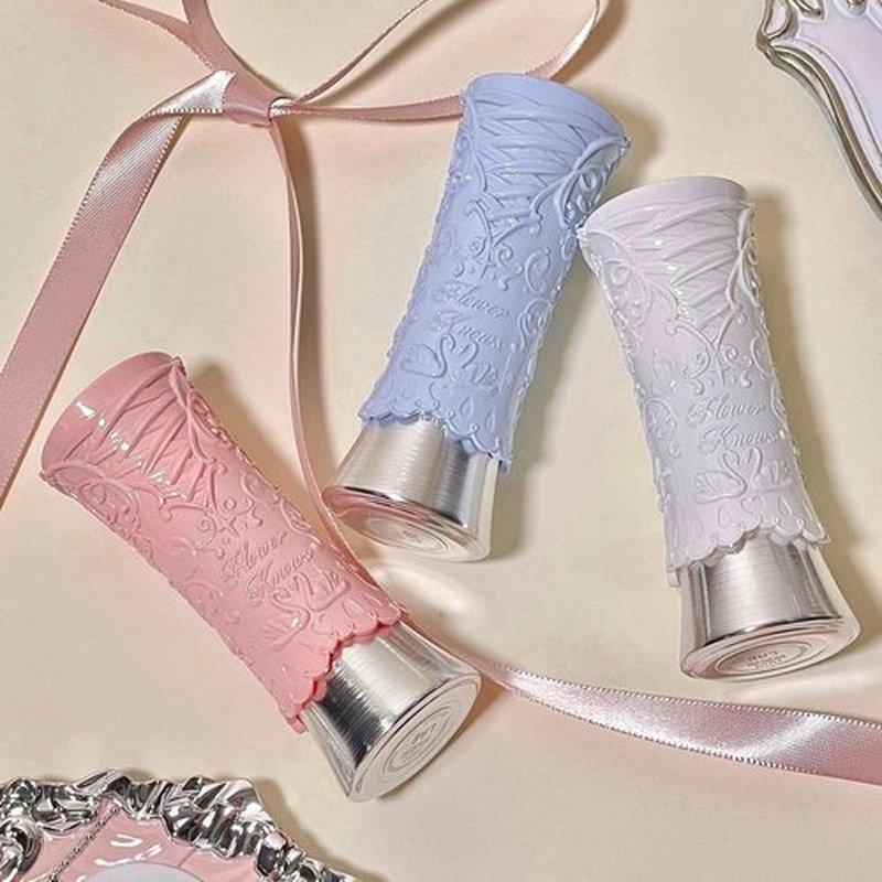 Flower Knows Swan Ballet Shine Lipstick,Hydrating Solid Lip Gloss,Moisturizing Pink Tinted Lip Balm-Long Lasting Lip Gloss in Balm for Girls&Women(B04 Silver Moon)