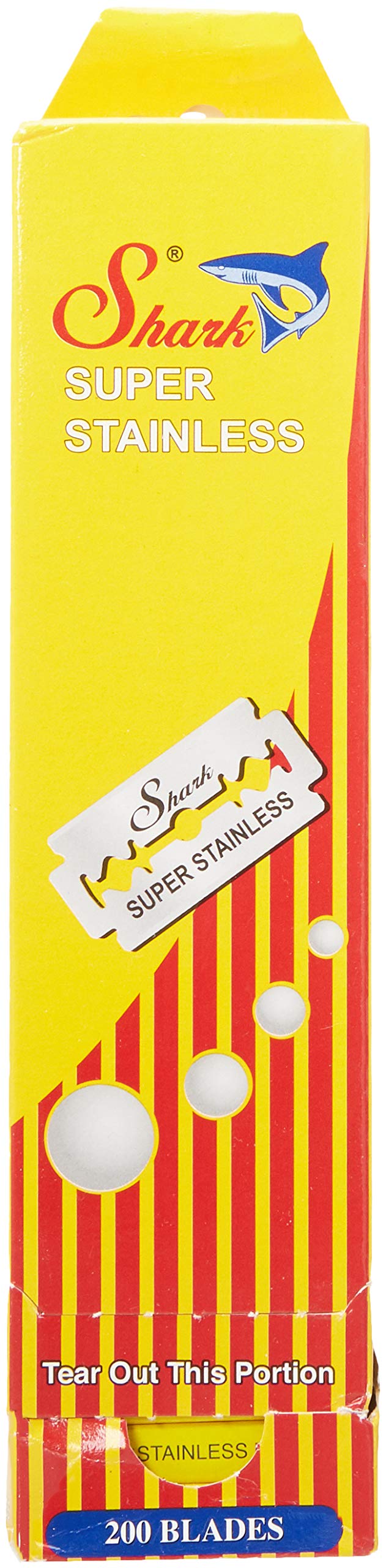 Shark Double Edge Razor Blades, Super Stainless, 200 Count
