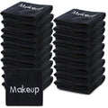 DEAYOU 20 Pack Makeup Towels Black, Soft Microfiber Washcloths for Face, 13" x 13" Quick Dry Makeup Remover Cloth, Reusable Facial Towels for Cleansing Hand, Hosts, Women, Skin Care, Bathroom