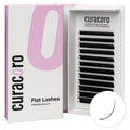 Curacoro Eclipse Flat Eyelashes Extension 9mm 0.15-CC Curl, Light Lashes Extension Suppplies, Individual Eyelashes Salon Use, Black Mink False Lashes