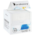 Dorahoney Disposable Face Towels, 12"×12" Extra Large Face Towelettes, Ultra Soft Facial Towels for Sensitive Skin, Makeup Remover Dry Wipes, 55 Count (1 Pack)