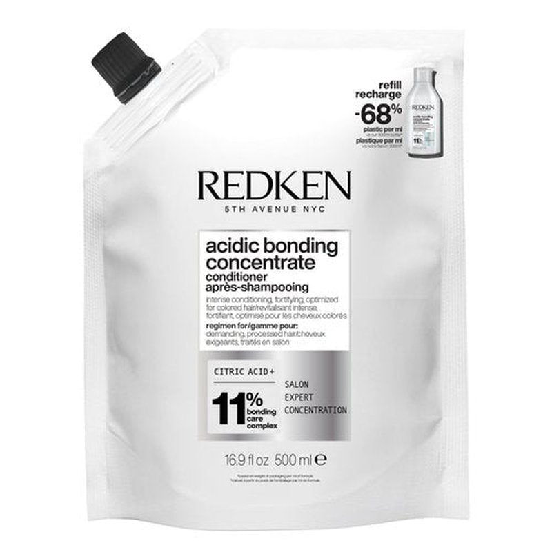 Redken Acidic Bonding Concentrate Conditioner For Damaged Hair Repair - Strengthens and Repairs Weak and Brittle Hair, Sulfate-Free, With Citric Acid