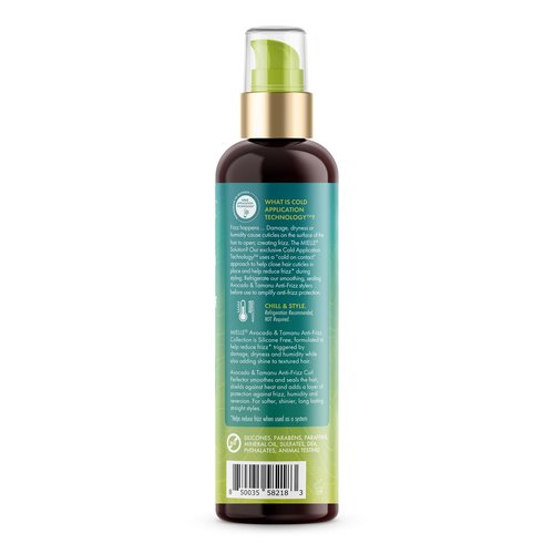 Mielle Organics Avocado & Tamanu Anti-Frizz Hair Serum - Stay Straight Smoothing Treatment & Heat Protectant for Textured Strands - Humidity Shield, Shine Enhancer for Lasting Straight Hair Looks, 6oz