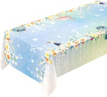 Cheerland Floral Tablecloth - 9x5 ft Alice in Wonderland Theme for Easter & Birthday Celebrations