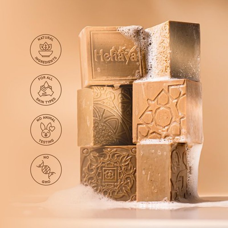 Hekaya Aleppo Soap Bar – LaurelCrown Unscented Handmade Olive Oil Soap Bar Blend with Laurel Oil – Gentle Cleanser for Face Body & Hair – Pack of 1 (4.20 oz)