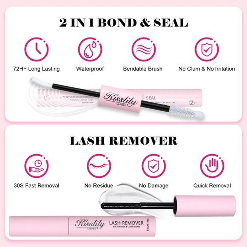 Fairy Lash Clusters Kit Manga DIY Individual Wispy Lashes Eyelash Extension Kit with Lash Bond Seal and Remover Anime Cosplay Lash Extensions Kit Fairy Kit-8-18MIX