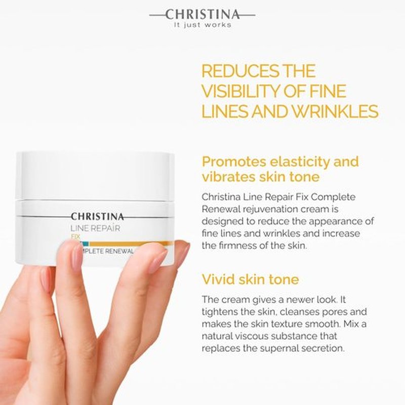 Christina Line Repair Complete Renewal Cream - Anti-Aging AHA Face Cream with Glycolic Acid | 50ml