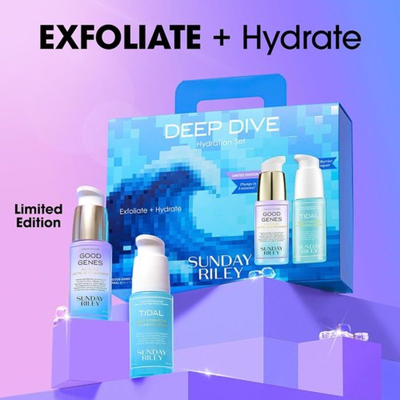 Sunday Riley Deep Dive Hydration Set - Ultimate Moisture Boost for All Skin Types