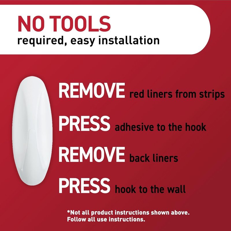 Command Medium Designer Hooks - Damage-Free Wall Hooks with Adhesive Strips | 9 Hooks & 12 Strips, Holds Up to 3 lb
