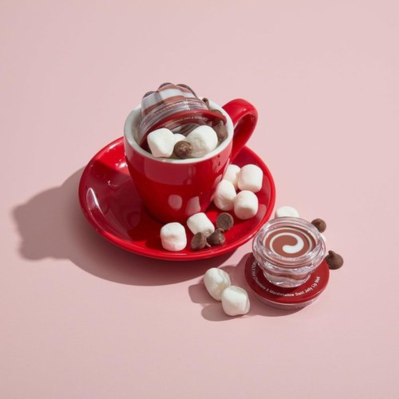 TONYMOLY Hot Chocolate & Marshmallow Swirl Jelly Lip Melt - Hydrating Lip Balm with Glossy Finish, Limited Edition