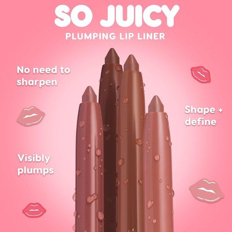 ColourPop So Juicy Plumping Lip Liner - Long-Lasting Formula for Visibly Plumped Lips | Enriched with Ceramides & Peppermint - Slay (0.01 oz)