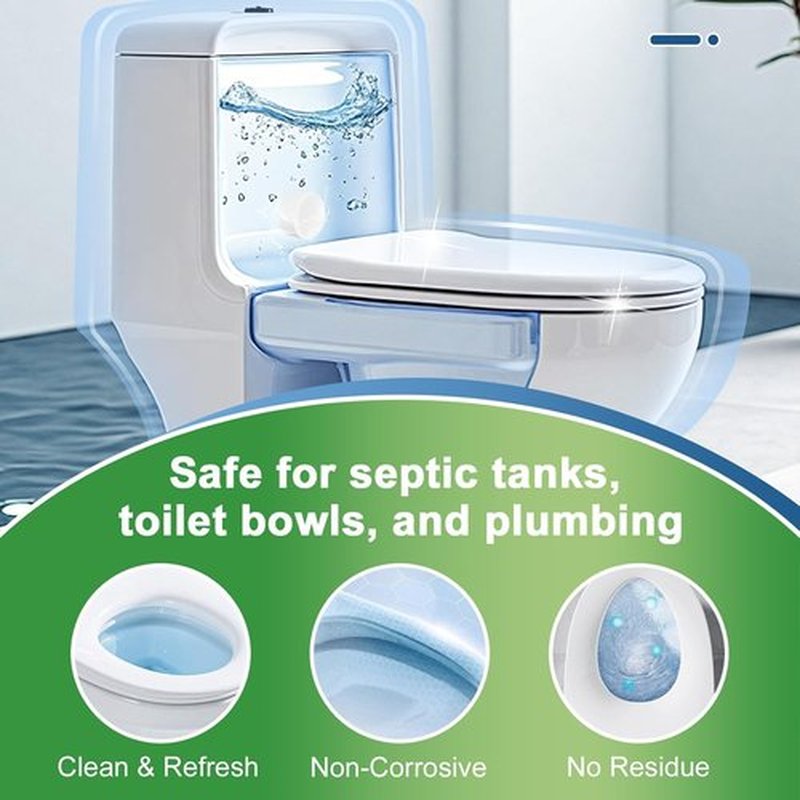 Msvvko Toilet Bowl Cleaner Tablets - 30 Pack | Automatic Hands-Free Continuous Cleaning Solution
