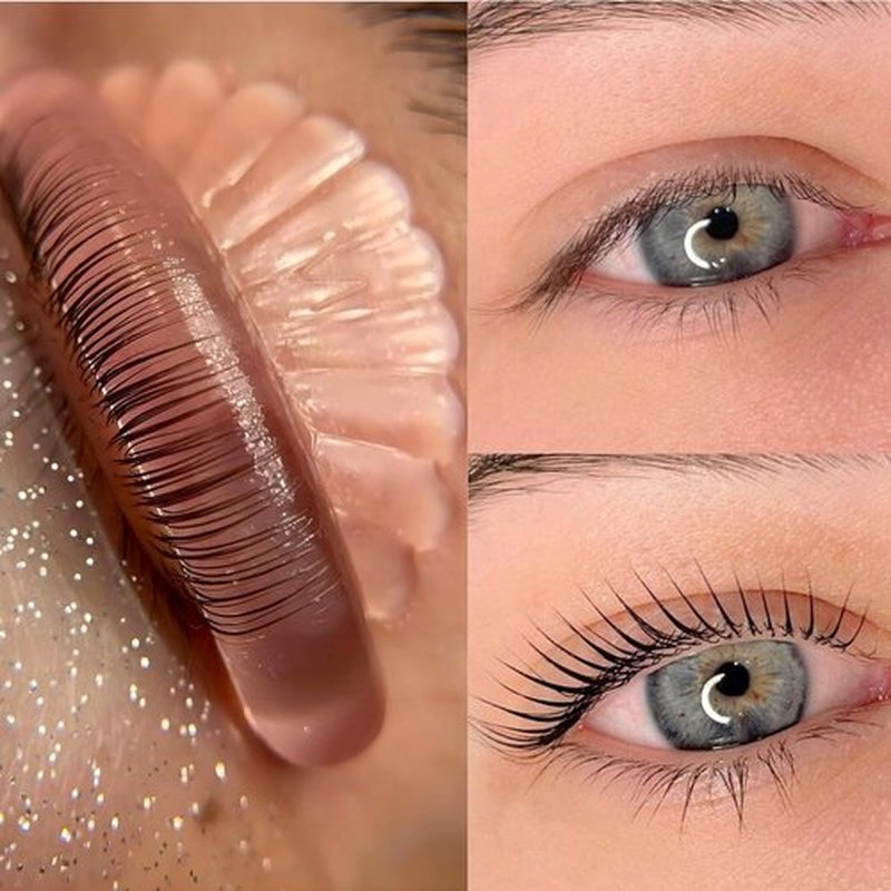 Skiennix Korean Lash Lift Pads - Self-Sticky Eyelash Lifting Shields | Lightweight Silicone, 5 Sizes