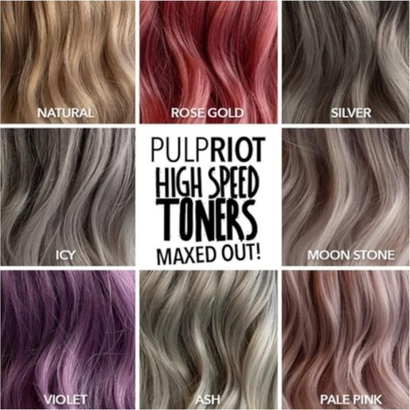 Pulp Riot High-Speed Toner - Icy Shade for Vibrant Hair Color | 3oz