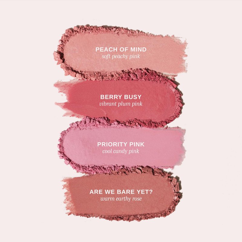Wander Beauty Hydrating Powder Blush - Lightweight, Pink Blush Makeup with a Blurring, Satin Finish - Buildable Formula with Hyaluronic Acid, Squalane & Aloe Leaf Extract - Priority Pink - 0.18 oz