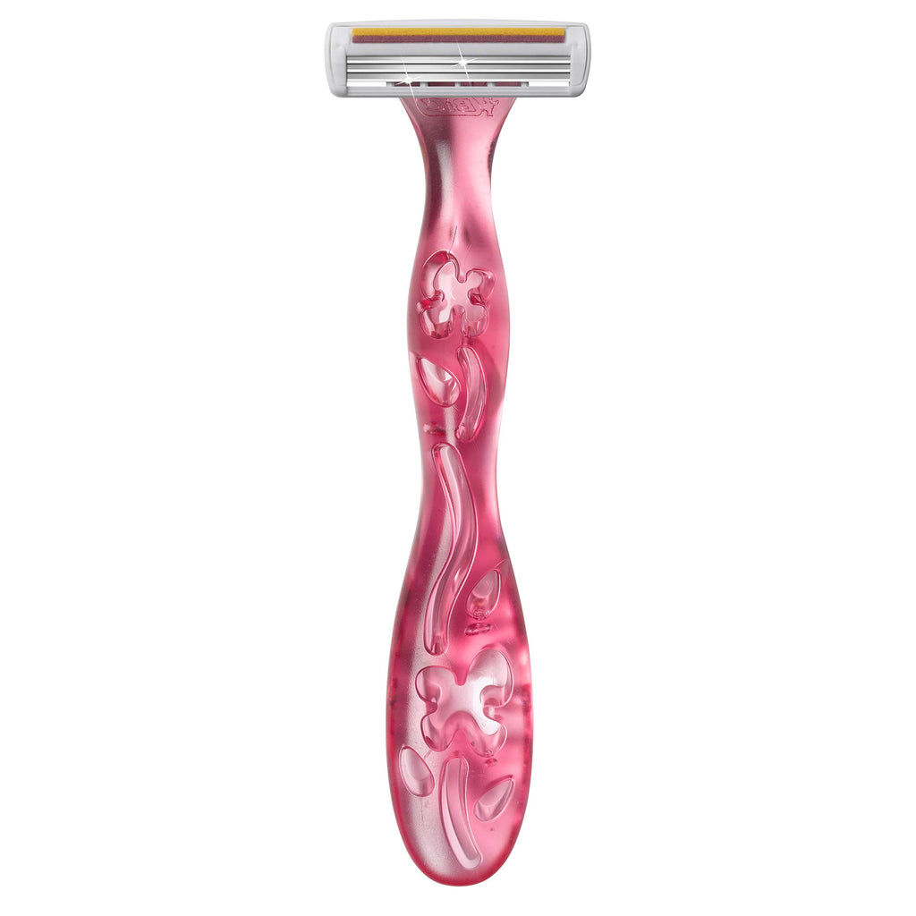 BIC Soleil Simply Smooth Women's Disposable Razors, 3 Blades With Moisture Strip For a Silky Smooth Shave, 10 Piece Razor Set
