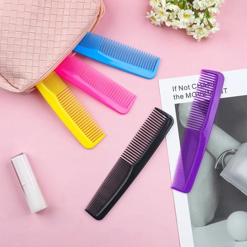 30pcs Plastic Colorful Combs in Bulk, Individually Wrapped, Double Tooth Hair Pocket Comb, for Homeless, Charity, Hotel, Travel, Airbnb, Home, Shelter
