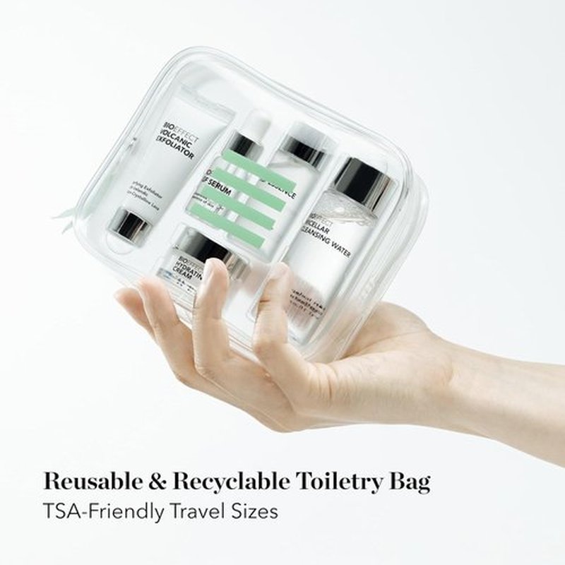 BIOEFFECT EGF Skincare Set - Age-Defying Travel Kit with Serum, Cream, Toner & Cleanser