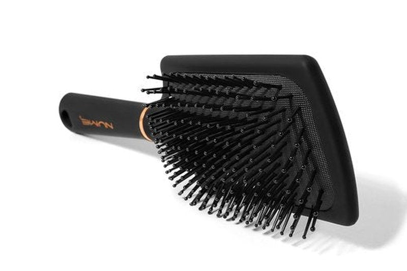NuMe Paddle Brush - Detangling & Straightening Hairbrush for Smooth Finish | Wet & Dry Use