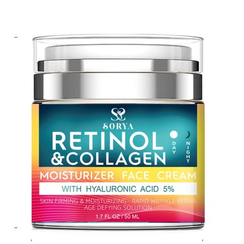 SORYA Advanced Anti-Aging Retinol Cream with Collagen & Hyaluronic Acid – Deeply Hydrating & Firming Face Moisturizer – Helps Improve the Look of Fine Lines & Wrinkles – For Smooth, Radiant Skin