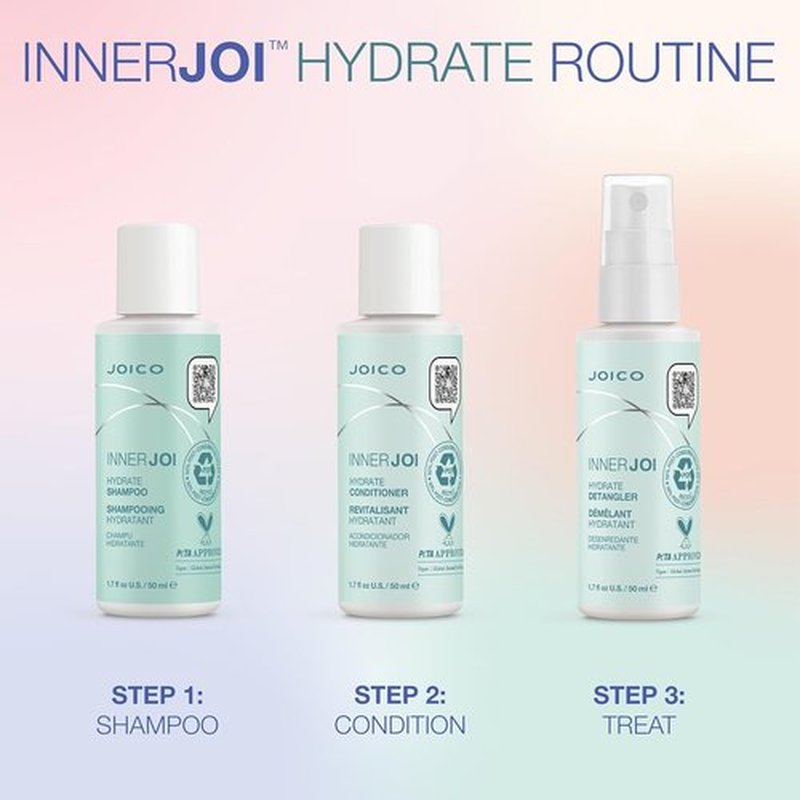 Joico InnerJoi Hydrate Shampoo - Sulfate & Paraben Free | Nourishing Formula for Dry Hair & Scalp