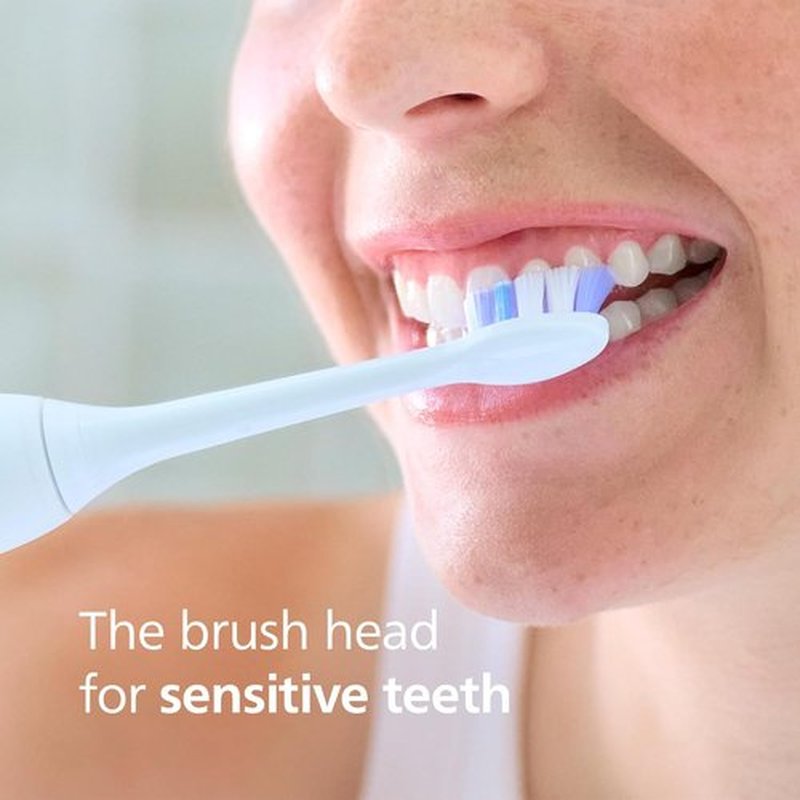Philips Sonicare S2 Sensitive Electric Toothbrush Heads - Genuine Replacement, White, 2 Pack, HX6052/77