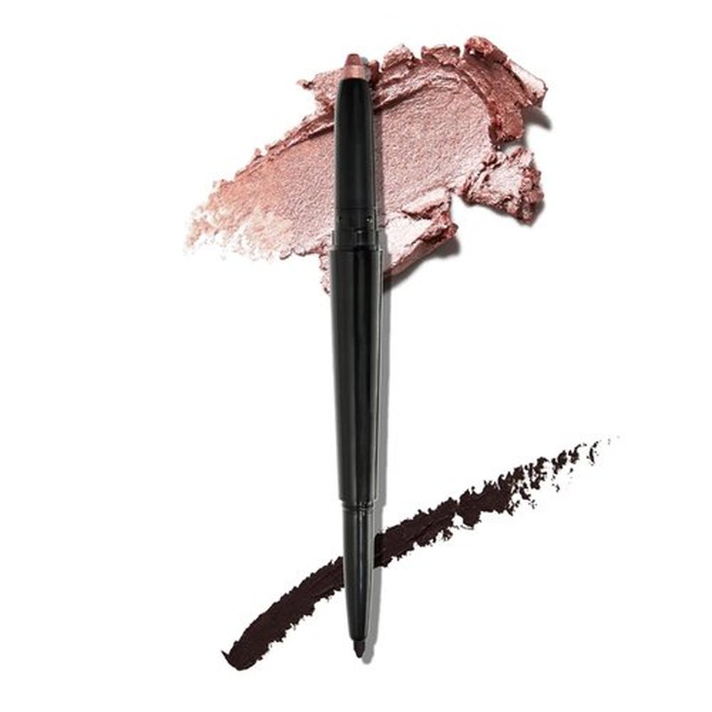Laura Geller New York Swipe-N-Line Dual-Ended Eyeshadow & Eyeliner - Classic Onyx/Champagne - Waterproof, Creamy Formula