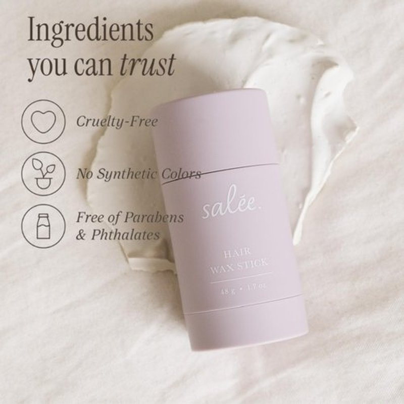 Salée Hair Wax Stick | For All Day Hold Slick Back Ponytails, Taming Flyaways, Frizz Tamer | No Residue, Non-Toxic Clean Ingredients | For Women & Girls