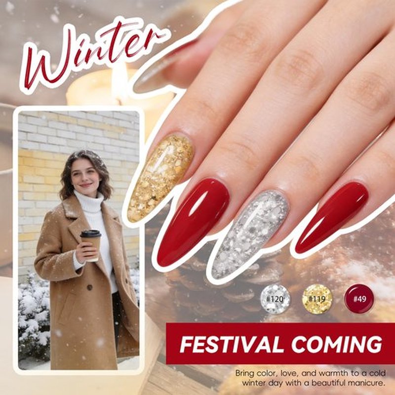 COSCELIA 60 PCS Gel Nail Polish Set, 55 Colors Gel Nail Polish with 5pcs Top Base Coat All Seasons Nail Polish Kit Winter Spring Full Colors Manicure Nail Art Valentines Day Gifts for Women Girls