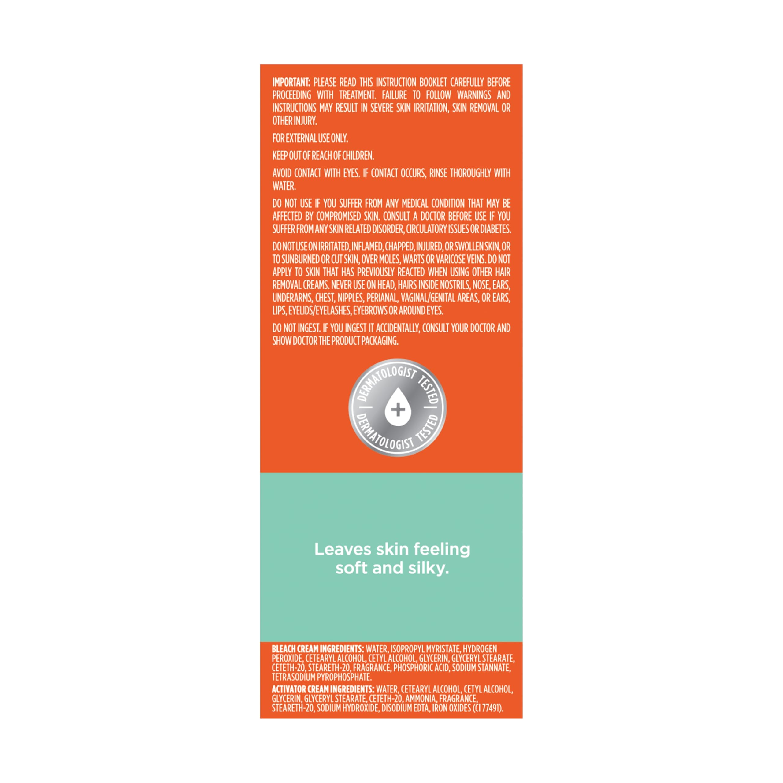 Sally Hansen Extra Strength Crème Body Bleach Kit | Face & Body Hair Lightening Cream with Aloe | Complete Bleach System (Package May Vary)