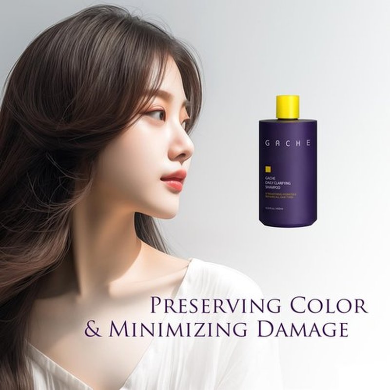 Gache KBeauty Shampoo | Hydrates, Repairs, Strengthens All Hair Types | Lightweight, Clarifying Shampoo for Daily Use | No Sulfates, Parabens, or Phthalates, 13.5 fl oz (400ml)