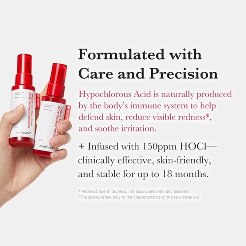 Medicube Power Soothing Spray - Hypochlorous Acid Facial Mist for All Skin Types | 1.69 fl. oz | Daily Calming Solution
