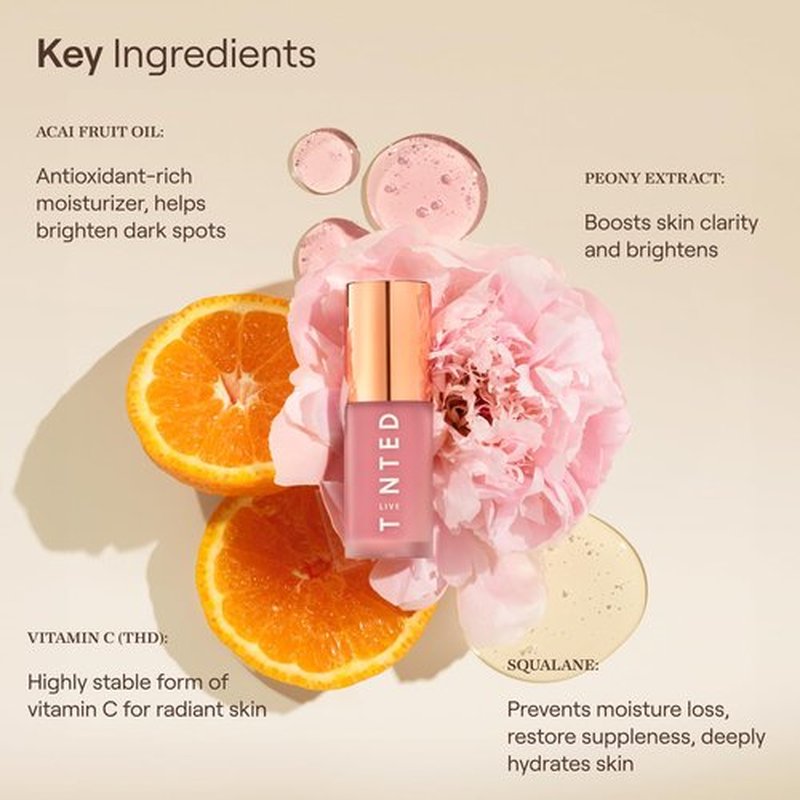 Live Tinted Blush Crush - Creamy Liquid Blush for All Skin Tones, Skincare-Powered With Peony Extract, Aai Fruit Oil, and Vitamin C Infused, Soft Pink, 1 oz