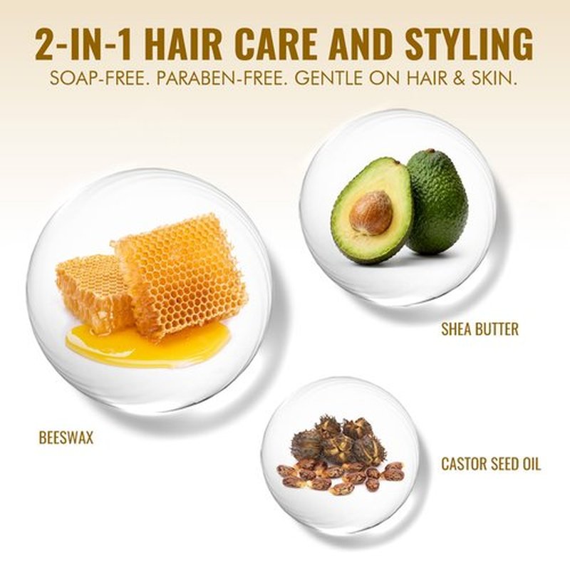 Dolahair Hair Wax Stick - Flyaway Control and Styling Pomade for Kids, Women, and Men - Accessorie Slick Back Hair Brush Kit Hair Bun Maker (Pack of 4)
