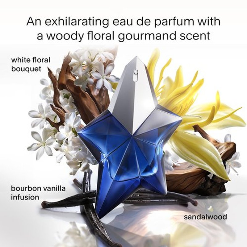 Mugler Angel Elixir - Women's Eau de Parfum - Floral & Woody Fragrance with Sandalwood, Amber, Vanilla