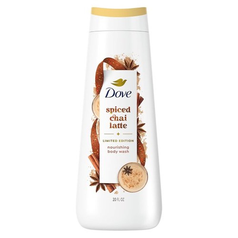 Dove Spiced Chai Latte Body Wash - Deep Nourishment Holiday Treat | 20 fl oz Limited Edition