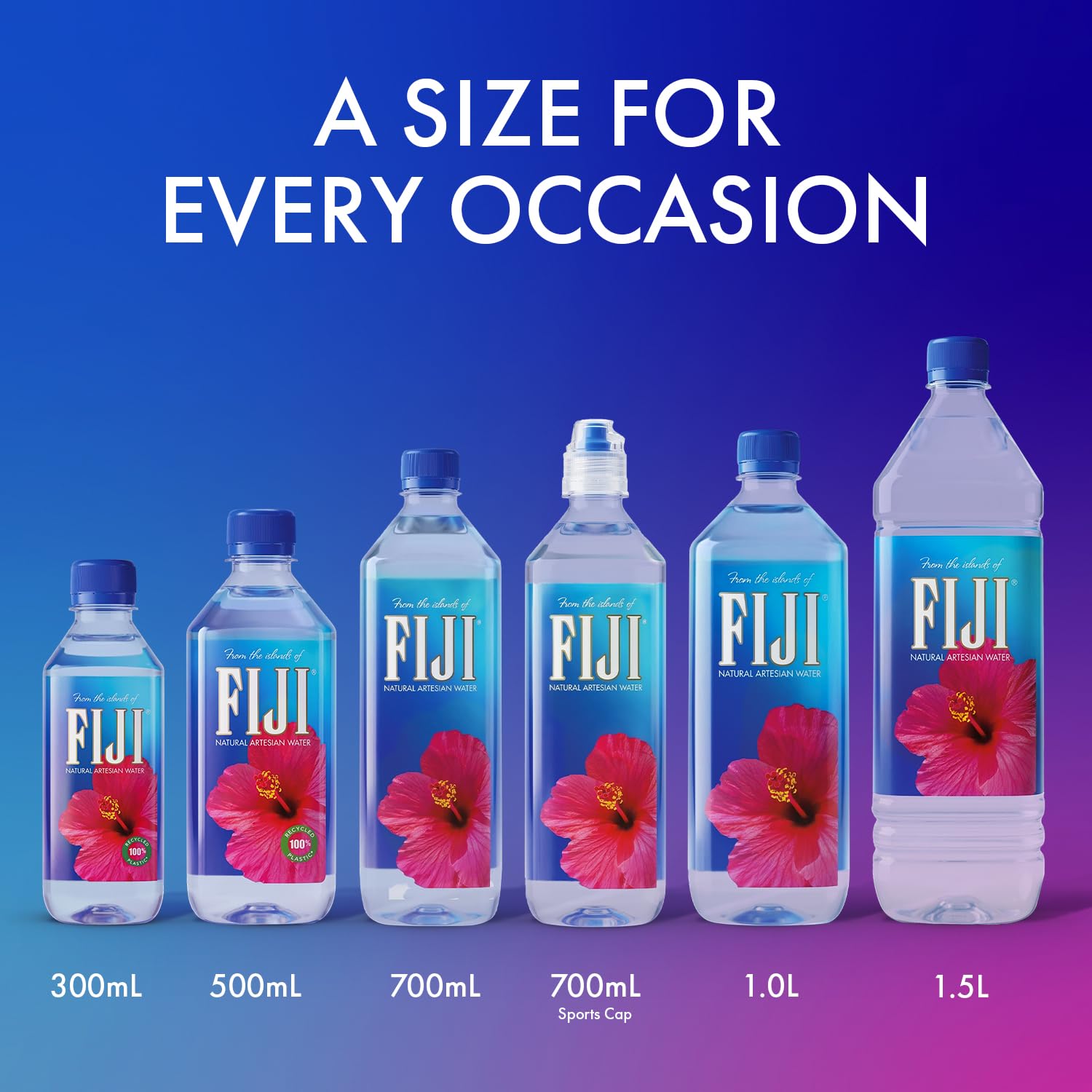 FIJI Natural Artesian Bottled Water, 1 Liter / 33.8 Fl Oz (Pack of 12)