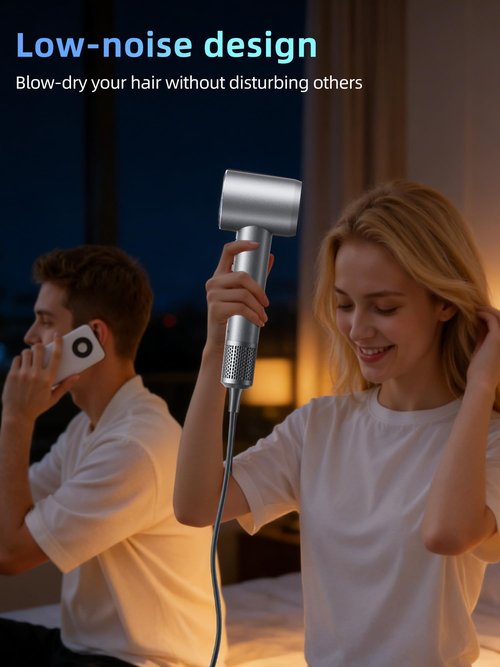 DRFLASH Fast Drying Hair Dryer - 110000 RPM High Speed Blow Dryer with 200 Million Negative Ions,Low Noise Thermo-Control Design,Lightweight Travel Hair Dryer with Mirror for All Hair Types,120V